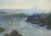 Crashing Surf, oil painting by Lionel Walden Lionel Walden